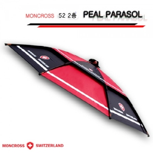 [몽크로스] 52인치 2층 기능성 펄(Peal) 파라솔-레드