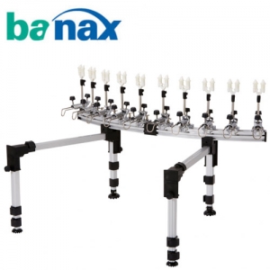 [바낙스] 민물받침틀 실버 세트 보조다리/섶다리 10단 12단 25% 특가 한정수량