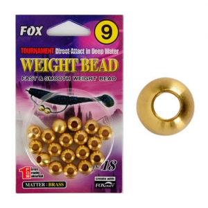 [FOX] 웨이트 황동 비드 와이드갭 텍사스리그 봉돌 싱커